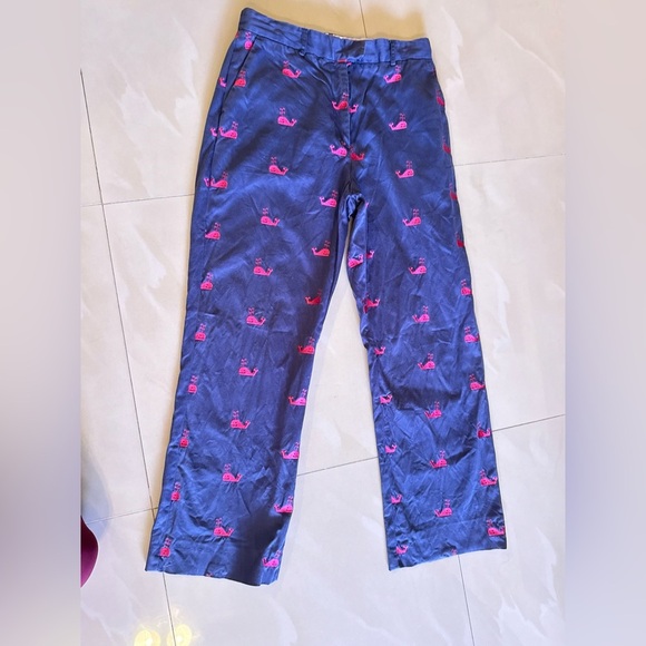 Lilly Pulitzer Whale Embroidered pants Size 4 vintage - Picture 7 of 14